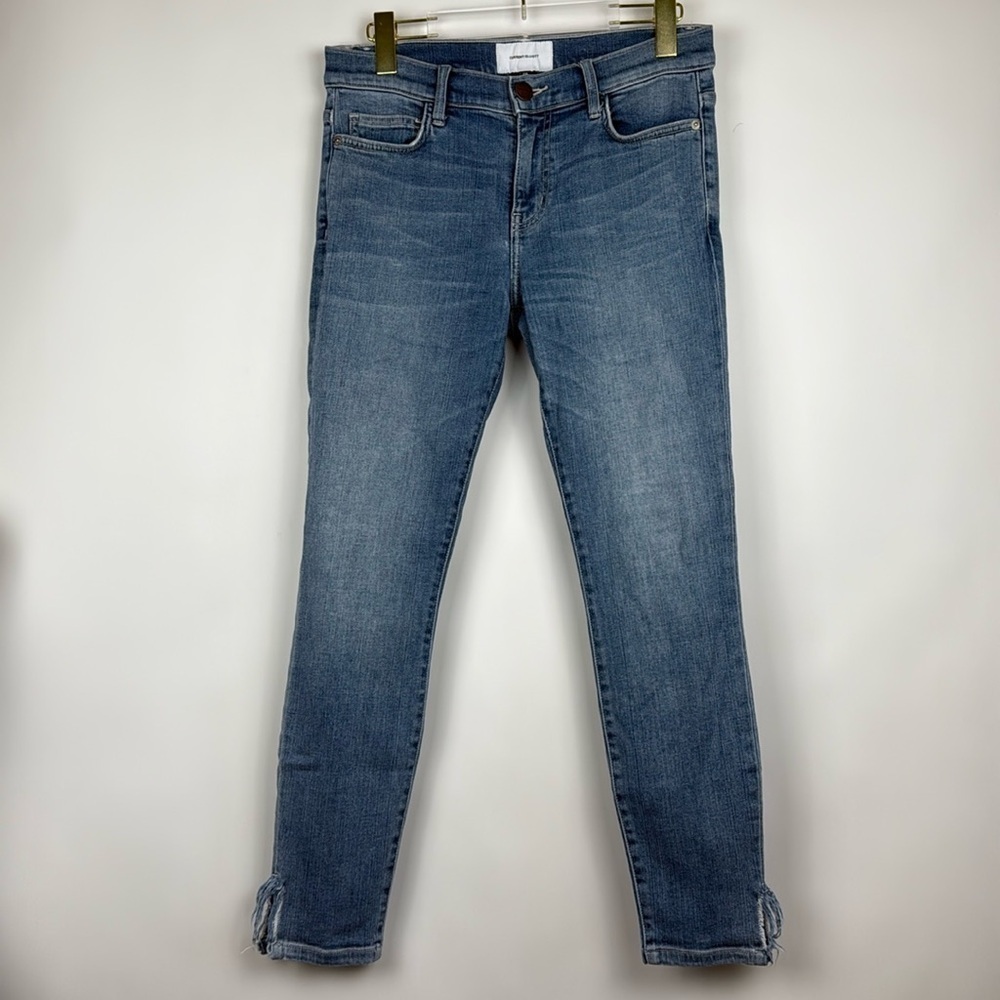 Current Elliott The Stiletto‎ Vent Hem Joey Blue Jeans 28 30x27 Light Wash